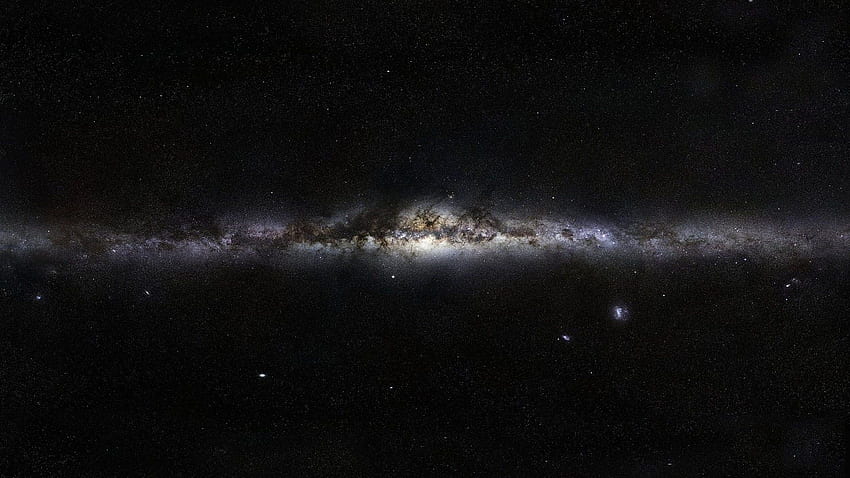 Linha escura da galáxia da Via Láctea de estrelas, Via Láctea do espaço papel de parede HD