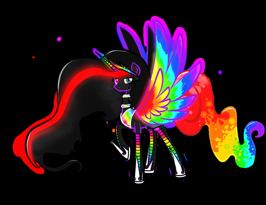 alicorn, alicorn oc, artist:russiankolz, neon, oc, oc:princess neon boom, safe - Derpibooru - My L. My little pony , Little pony, My little pony HD wallpaper