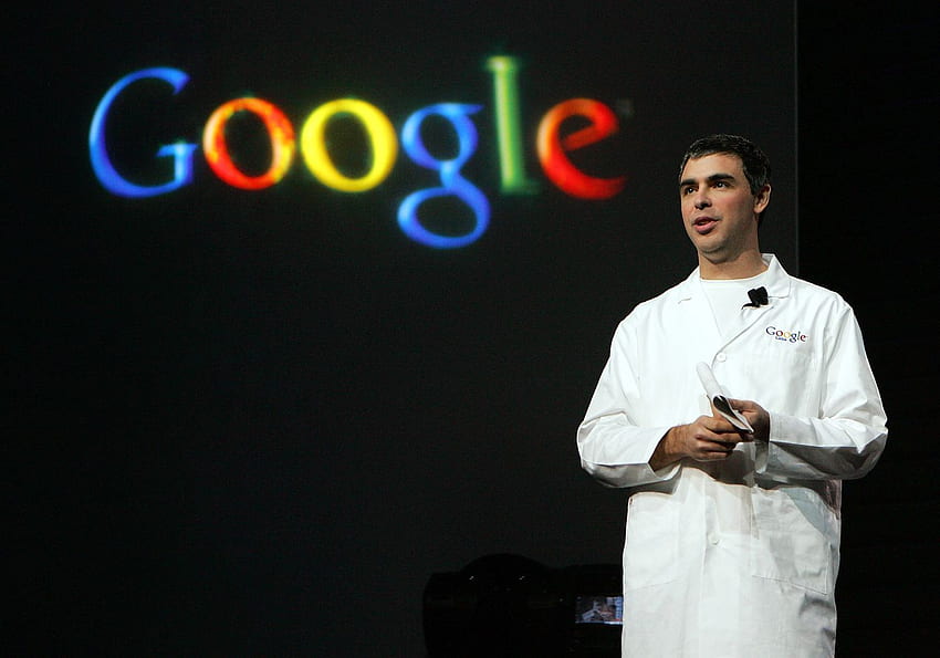 Co-fundadores do Google, Larry Page e Sergey Brin: uma linha do tempo de sua ascensão e desaparecimento papel de parede HD