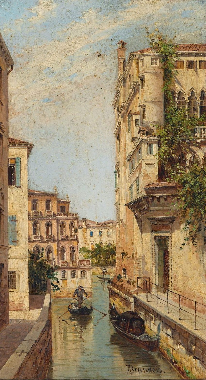 Antonieta Brandeis. Pintura de Venecia. Venecia pintura, Arte, Arte estetico fondo de pantalla del teléfono