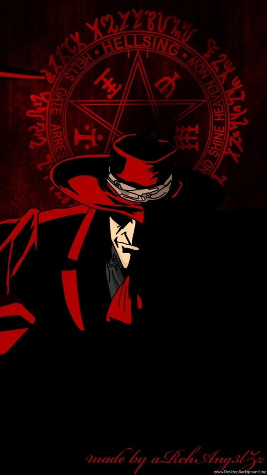 Wallpaper alucard, hellsing, dark, anime boy, anime desktop wallpaper, hd  image, picture, background, 2688a6