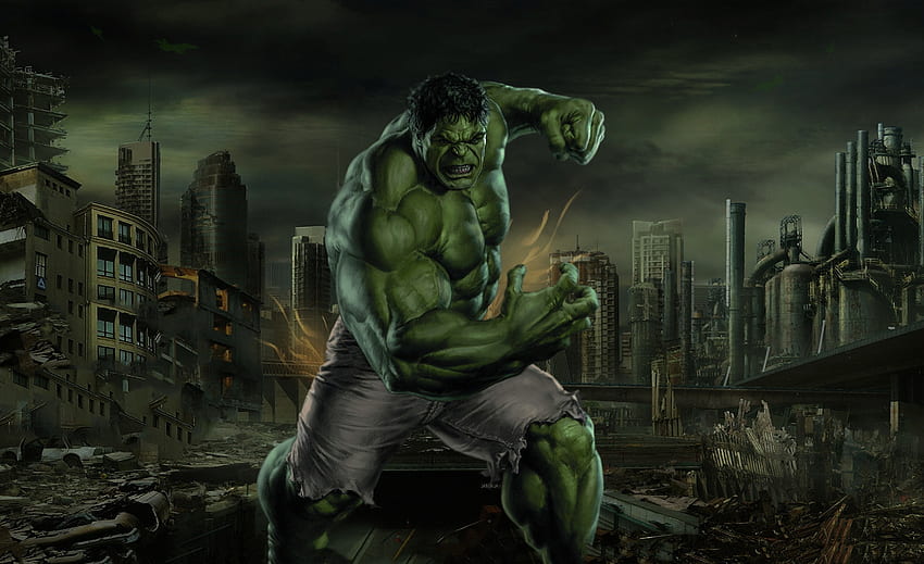 Hulk, green man, Smash It HD wallpaper