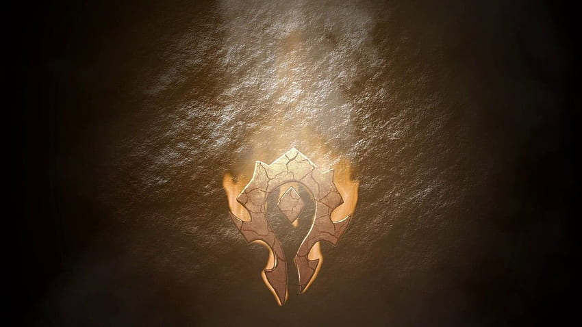 WoW Horde logo HD wallpaper