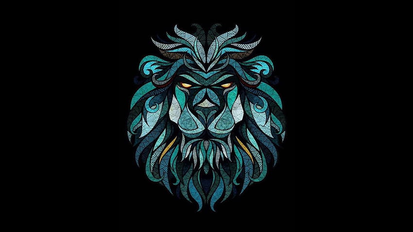 Crystal Lion HD wallpaper