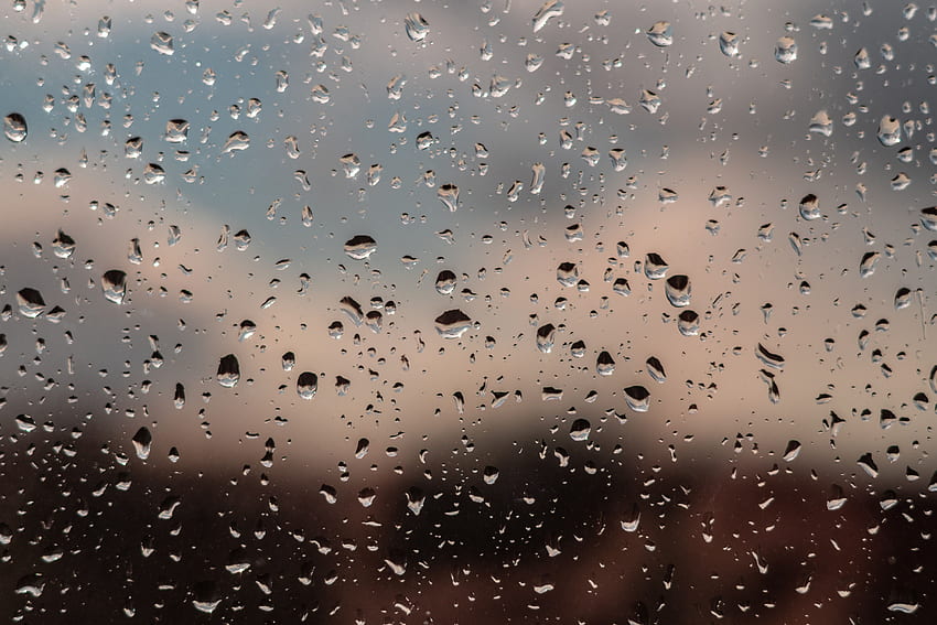 ฝน หยด มาโคร เบลอ สมูท ความชื้น แก้ว หน้าต่าง วอลล์เปเปอร์ HD