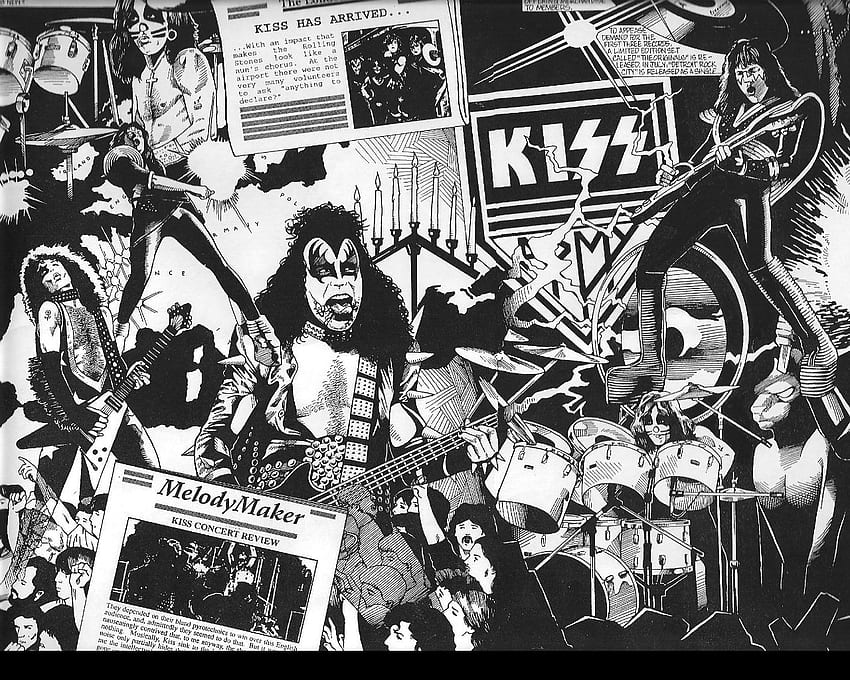 Rock Band Kiss HD wallpaper