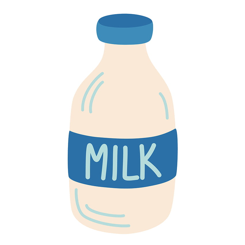 Bottle of milk. Dairy products. Healthy food. Lactose drink. For printing, brochures, shops, restaurants and farming, , print products. Vector cartoon illustration. 5488812 Vector Art at Vecteezy HD phone wallpaper