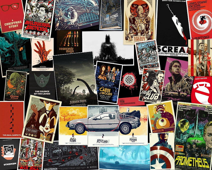 Collage d'affiches de films que ma petite amie a mis en place il y a quelque temps. :, Affiche de film Fond d'écran HD