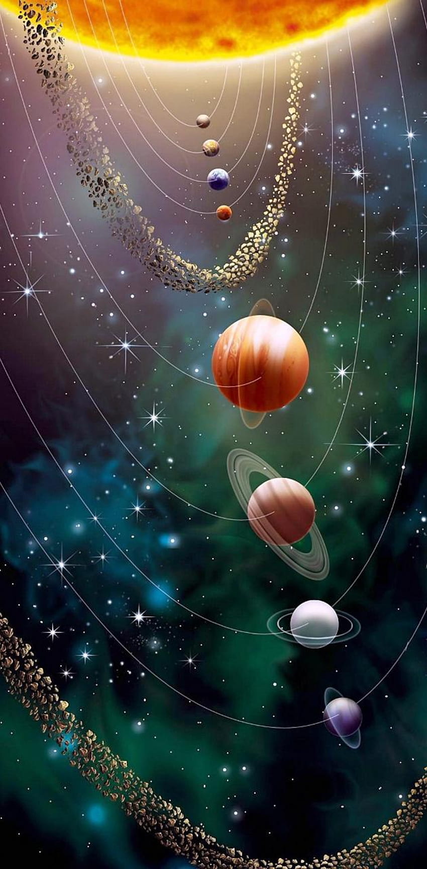Solar System, Solar System Art HD phone wallpaper