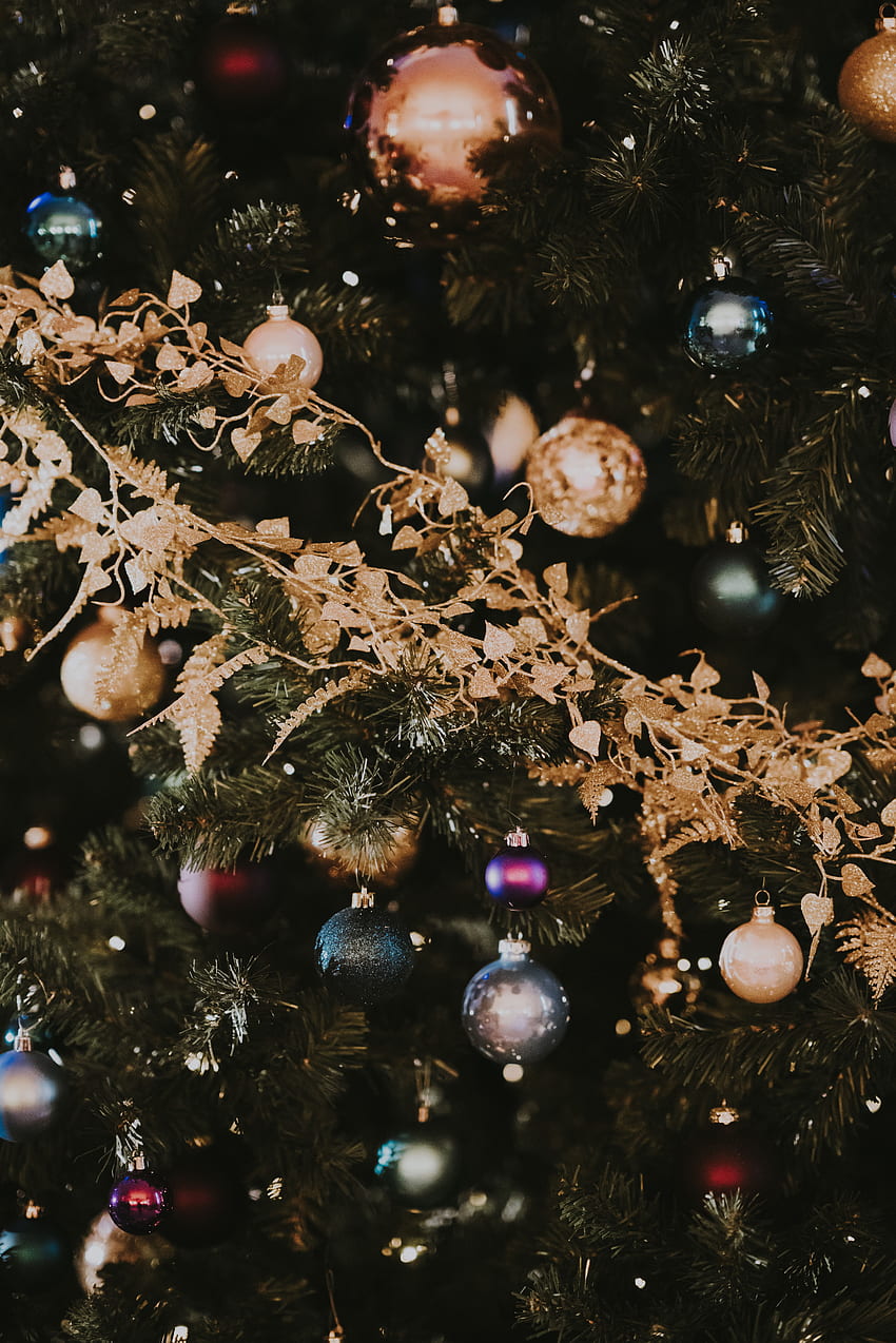 Holidays, New Year, Christmas, Christmas Decorations, Christmas Tree Toys, Christmas Tree, Decoration, New Year's Mood, Good New Year Spirit HD phone wallpaper