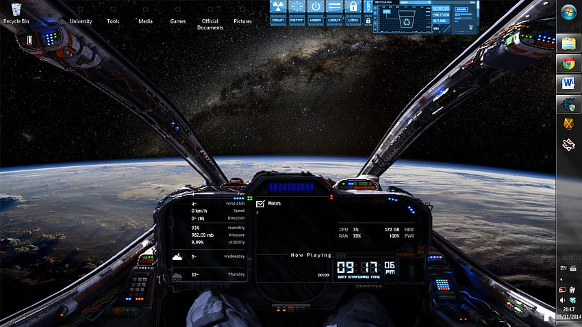 My spacecraft cockpit. Any tips? : Rainmeter, Space Shuttle Cockpit HD wallpaper