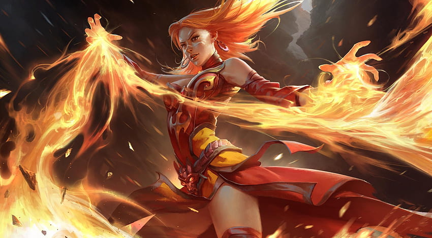 Dota 2, Lina Inverse, Valve Corporation / and Mobile Background HD wallpaper