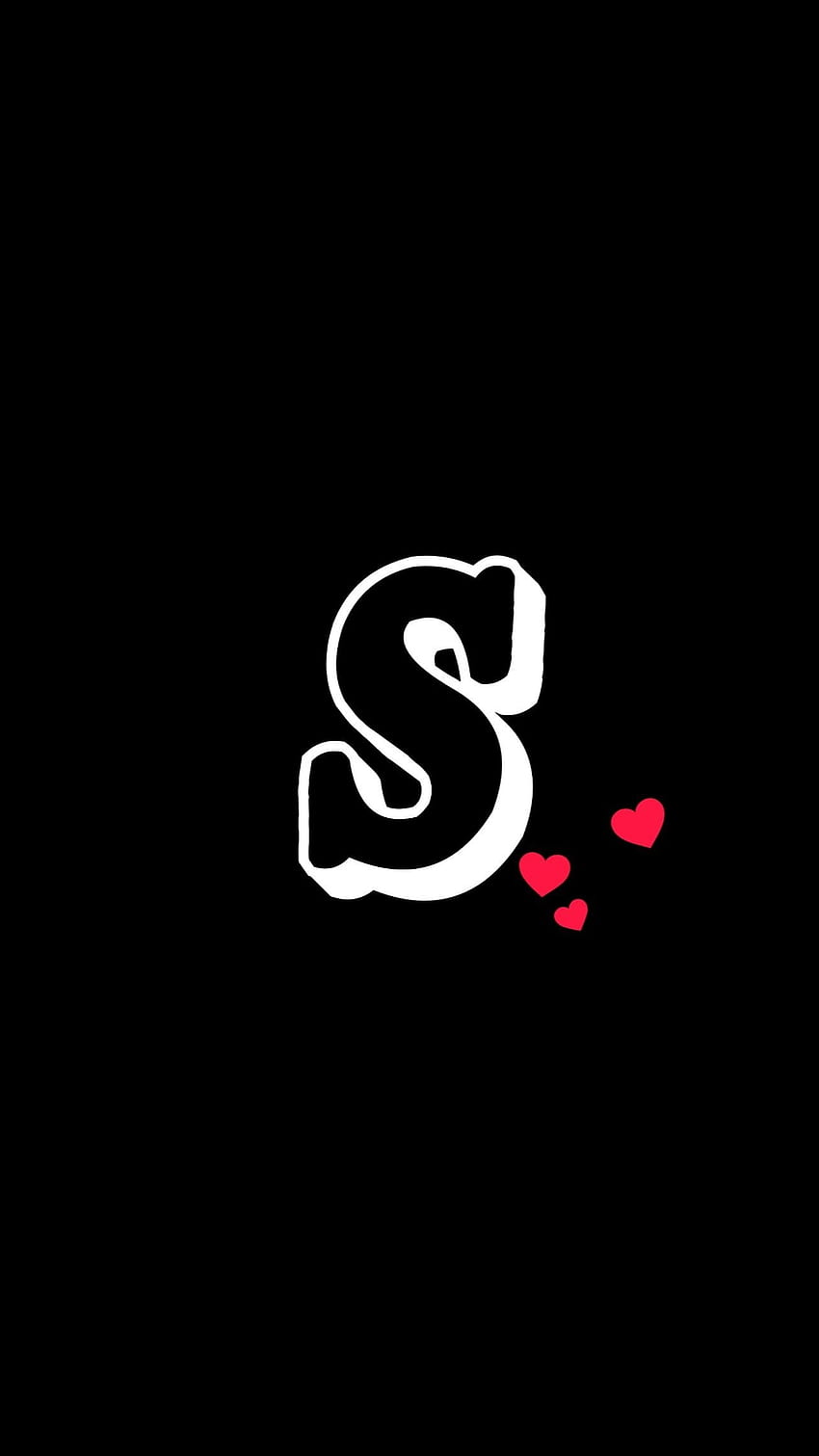 S Letter, Black HD phone wallpaper