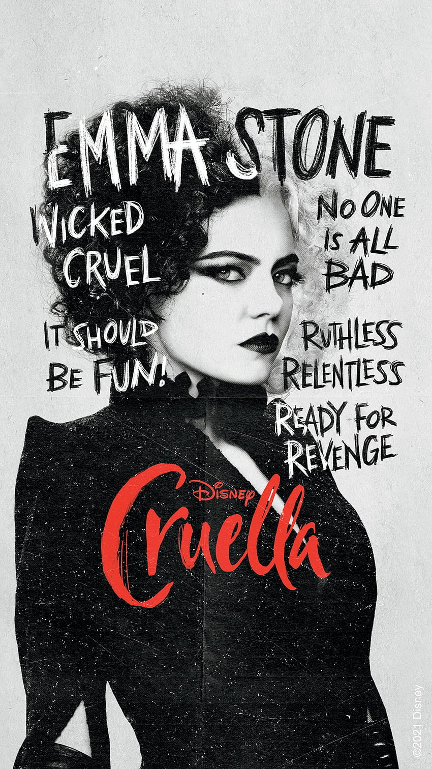 MAKE WAY FOR THE QUEEN OF MEAN WITH MOBILE INSPIRED BY DISNEY'S CRUELLA, Relentless HD phone wallpaper