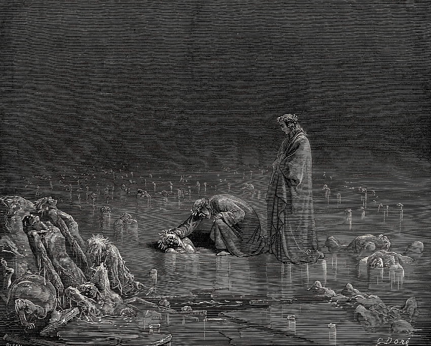 Gustave Doré, Dante Alighieri, La Divina Comedia, Dante&039;s, Dante Inferno fondo de pantalla