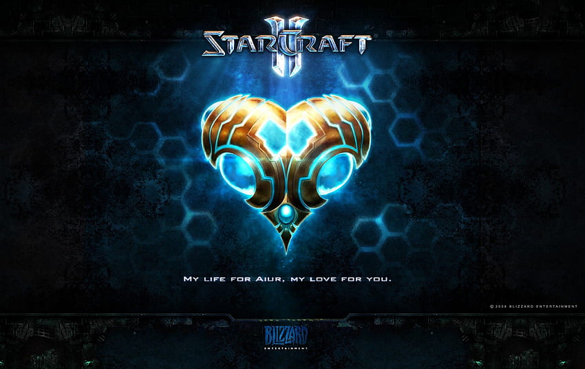 Protoss Valentine, Valentine, Starcraft 2, SC2, Protoss, Herz HD-Hintergrundbild