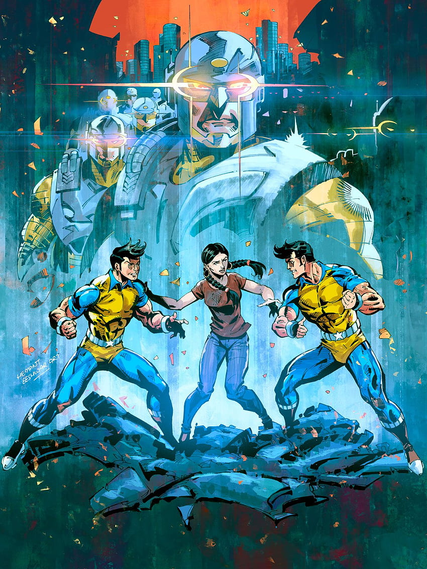 Super Commando Dhruva, Raj Comics HD тапет за телефон