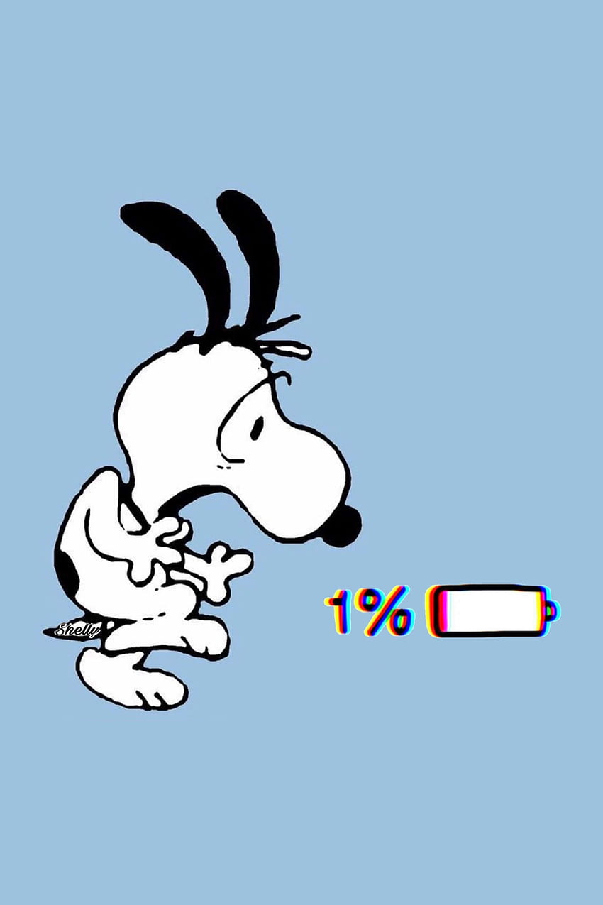 Baterai rendah Snoopy. Snoopy lucu, Snoopy, Snoopy, Baterai Kartun wallpaper ponsel HD