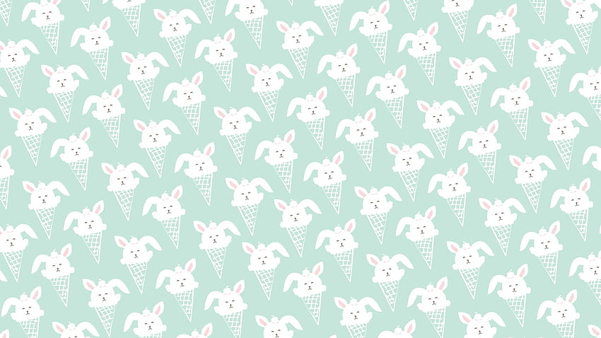 August s, Bunny Pattern HD wallpaper