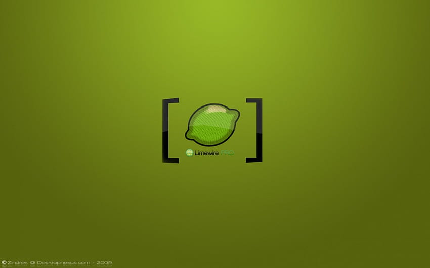 Limewire PRO, drut, logo, pro, zielony, limewire, błyszczący, limonka Tapeta HD
