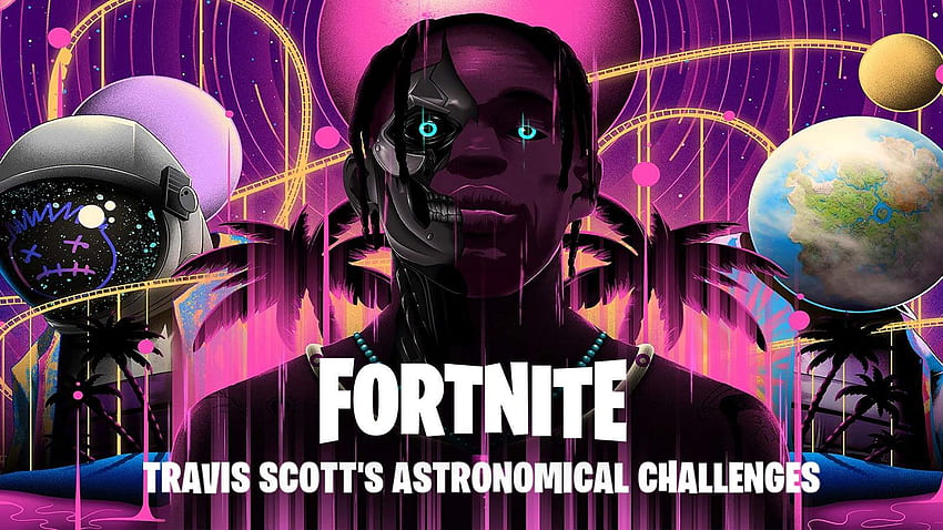 Watch: Travis Scott performs a virtual concert, Astronomical, Fortnite Travis Scott HD wallpaper
