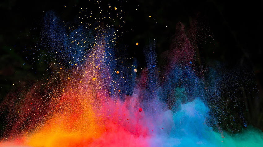 Color Blast, Bright Color Explosion HD wallpaper