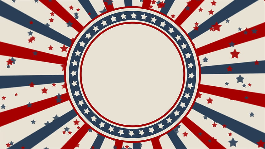 Vintage style American patriotic background. Looped animation Motion HD wallpaper