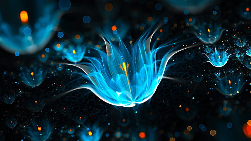 AWS Online Training. Neon , Abstract , Neon flowers, AWS Cloud HD wallpaper