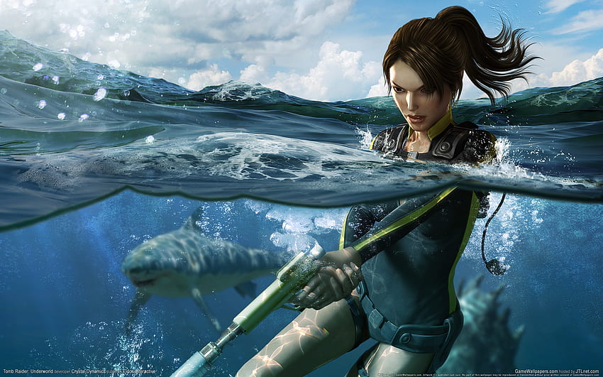 Tomb Raider Under Water HD wallpaper