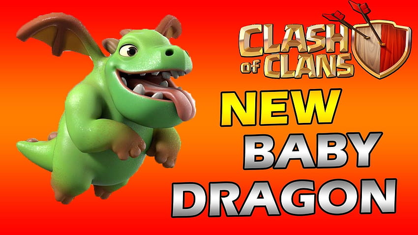 clash of clans baby dragon . ololoshenka HD wallpaper