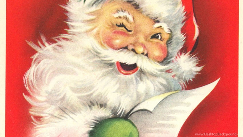 Santa Claus Vintage 220, , Cool Background HD wallpaper