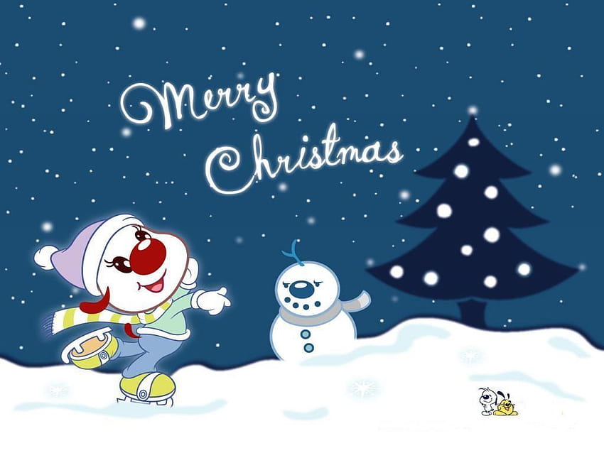 Cartoon Christmas, Cartoon Tree HD wallpaper | Pxfuel