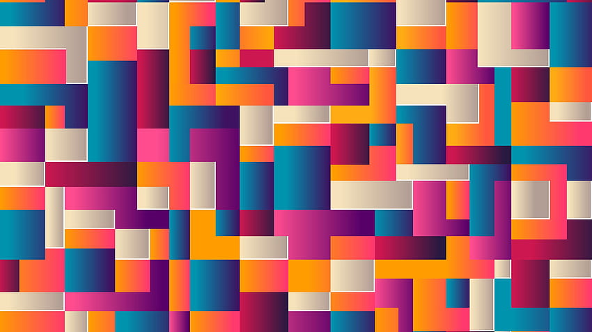 Formas coloridas Formas abstratas , , colorido , abstrato , . Abstrato, colorido, gráfico papel de parede HD