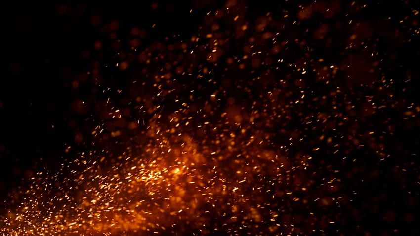 Rekaman Latar Belakang Partikel Api 2 Wallpaper HD