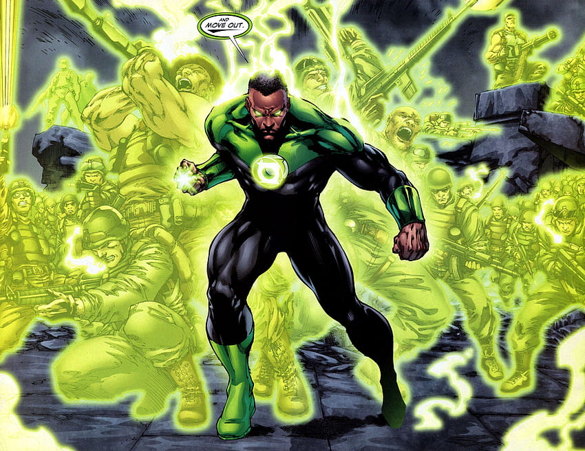 John Stewart! Hopefully the only Black Green Lantern I've seen will HD wallpaper