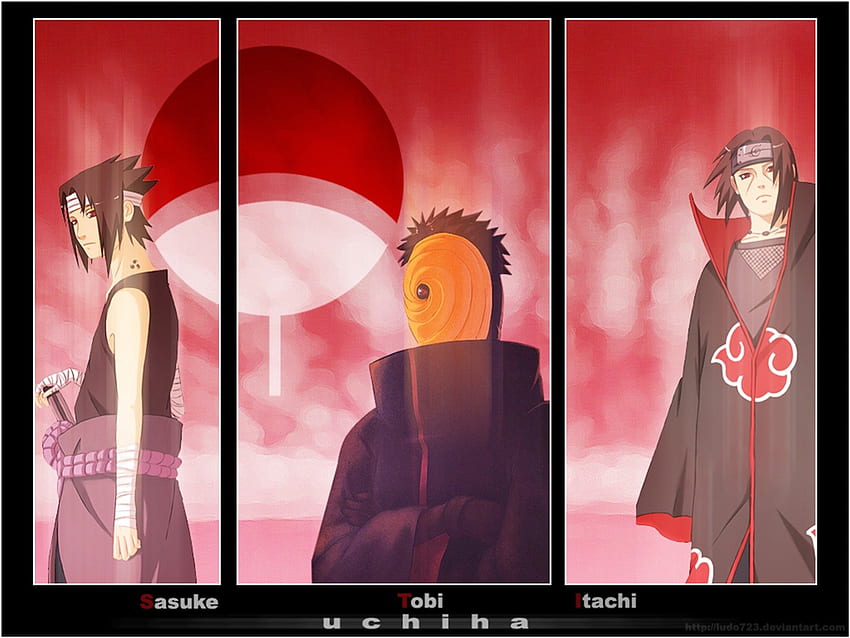 Uchiha , sasuke, uchihas, itachi, tobi HD wallpaper