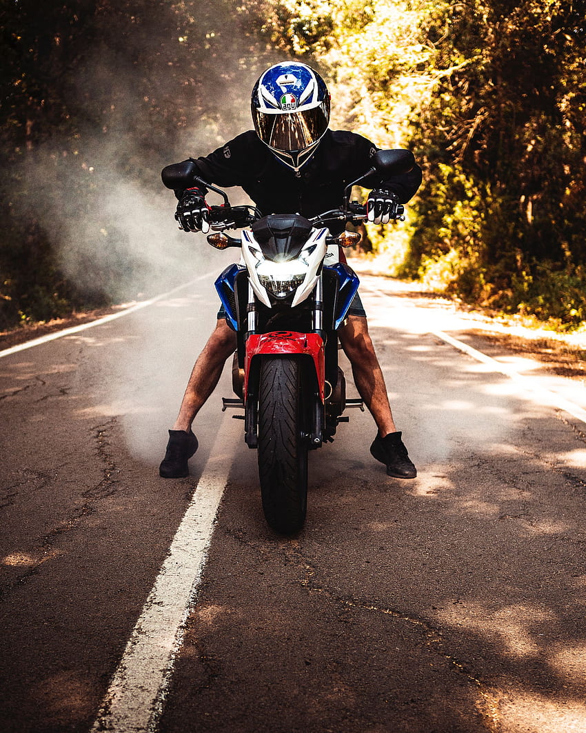 Motorcycles, Motorcyclist, Helmet, Motorcycle, Bike HD phone wallpaper