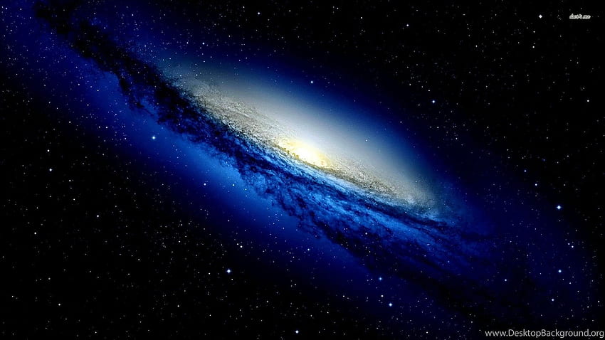 Blue Galaxy Space Background, Black and Blue Galaxy HD wallpaper
