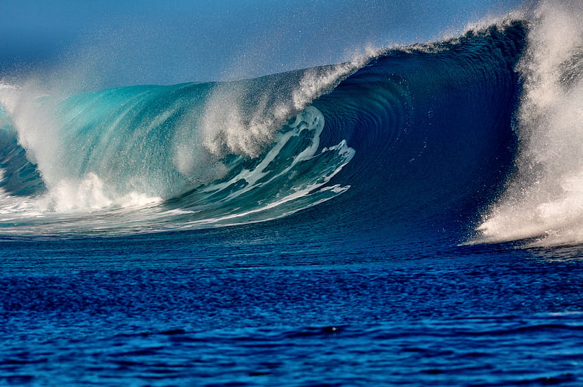 Ocean Wave, Breit, Grafik, Meereslandschaft, schön, Natur, Welle, Ozean HD-Hintergrundbild