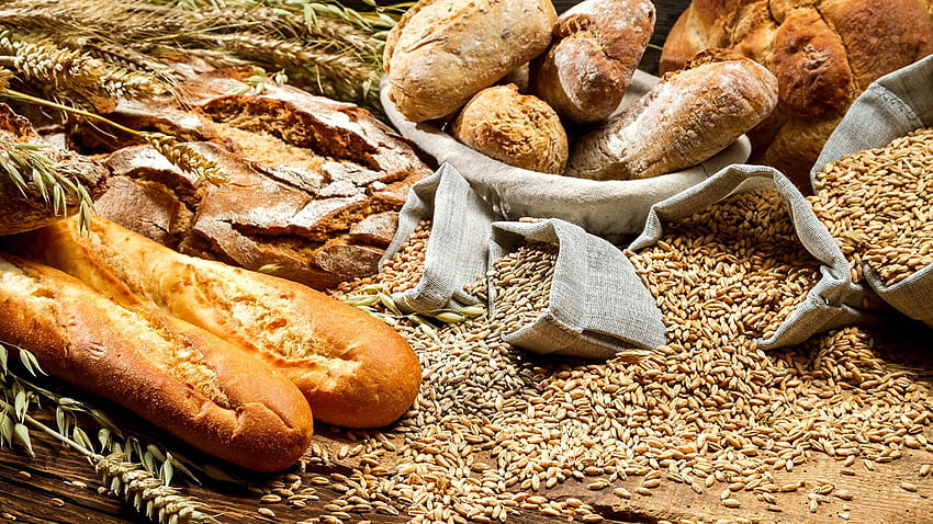 Kłos pszenicy Ziarno Chleb Wypieki żywności Tapeta HD