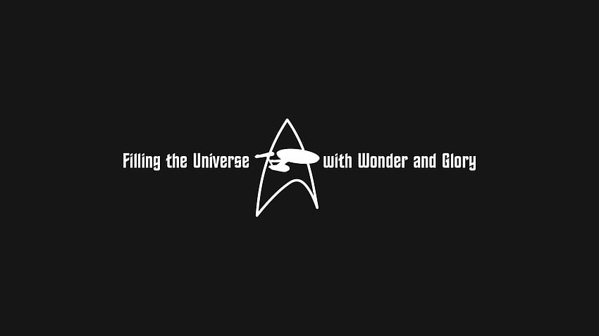 Star Trek minimalistisch: StarTrek HD-Hintergrundbild