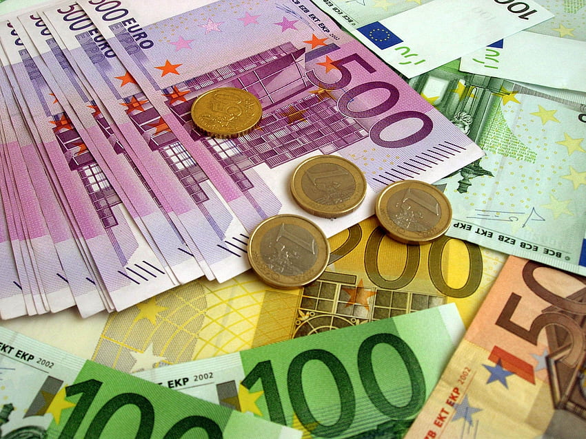 Money, , , Banknotes, Bills, Coins, Euro HD wallpaper