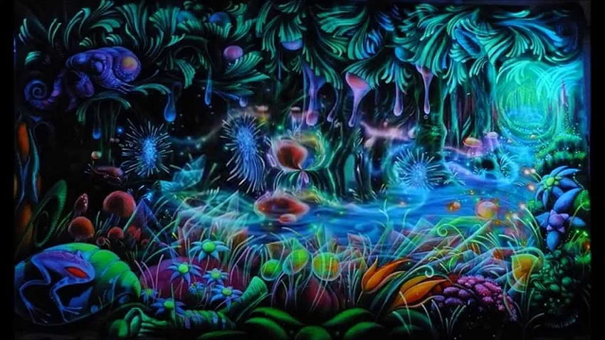 PSYCHEDELIC TRANCE PSYCHEDELIC COMPANION 2015 TEASER, Psychedelic Forest HD wallpaper
