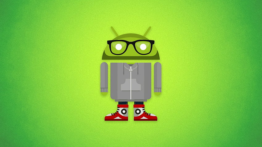 Awesome Robot & Background For, Android Robot HD wallpaper