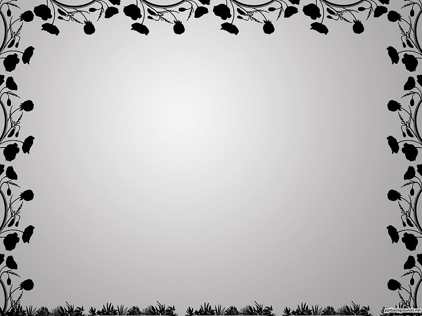 Fond de cadre floral vintage pour PowerPoint - Modèles PPT de bordure et de cadre, cadre de fleur vintage Fond d'écran HD