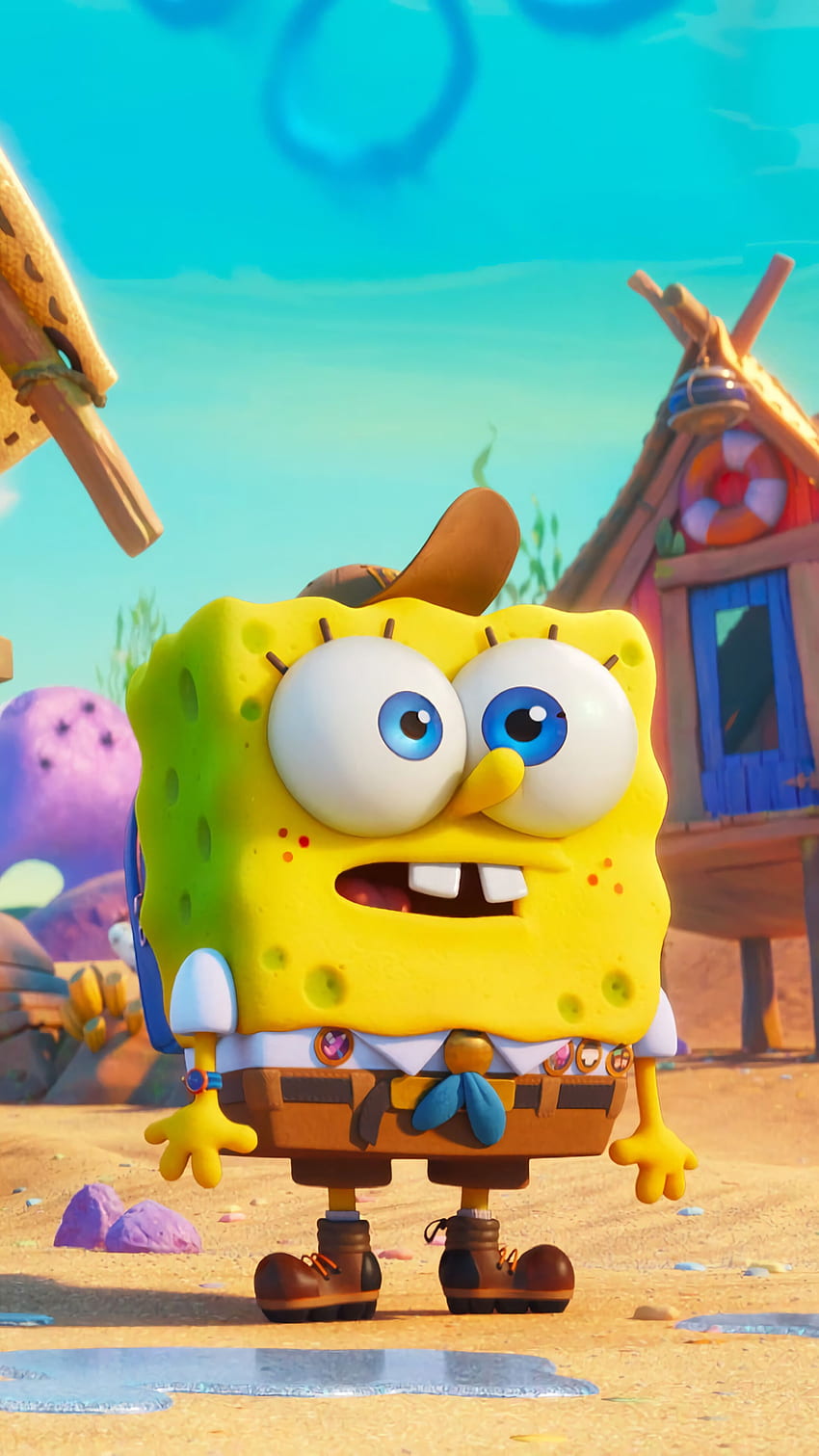 Kid, SpongeBob, The SpongeBob Movie Sponge on the Run, 전화, , 배경 및 , SpongeBob HD 전화 배경 화면