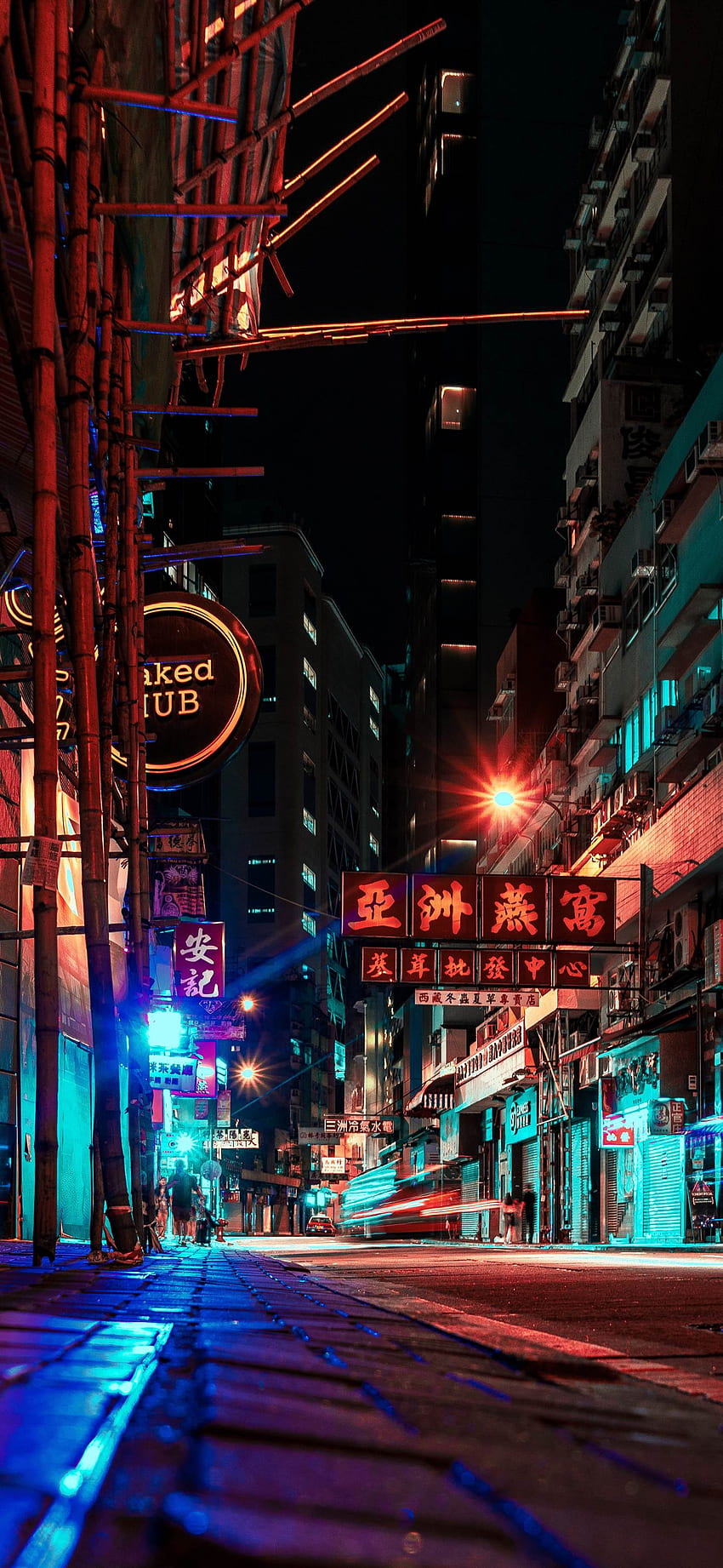 홍콩의 밤 - 안드로이드 폰, 홍콩 야경 HD 전화 배경 화면
