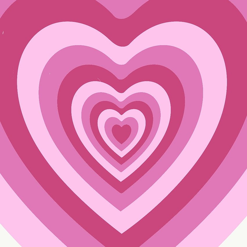 Y Powerpuff Girls rosa Herzen Hintergrundbearbeitung. Herz, iphone niedlich, Telefonmuster, Y-Herz HD-Handy-Hintergrundbild