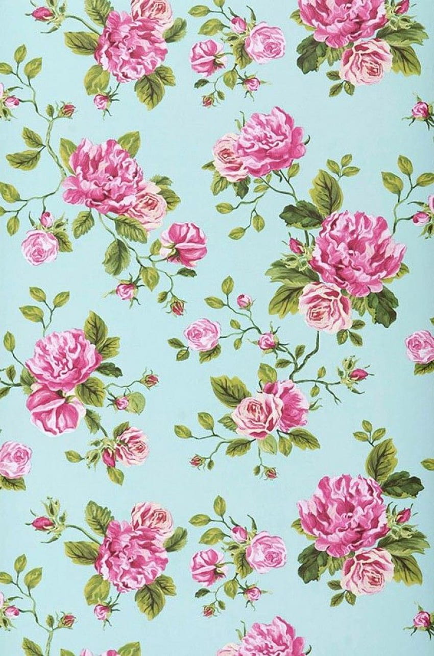 Floral Pattern - Shabby Chic - , Pink Flower Pattern HD phone wallpaper