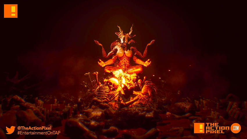 You'd have to be mentally disturbed to conceive or play a game like “Agony” – The Action Pixel, Baphomet Fire HD wallpaper